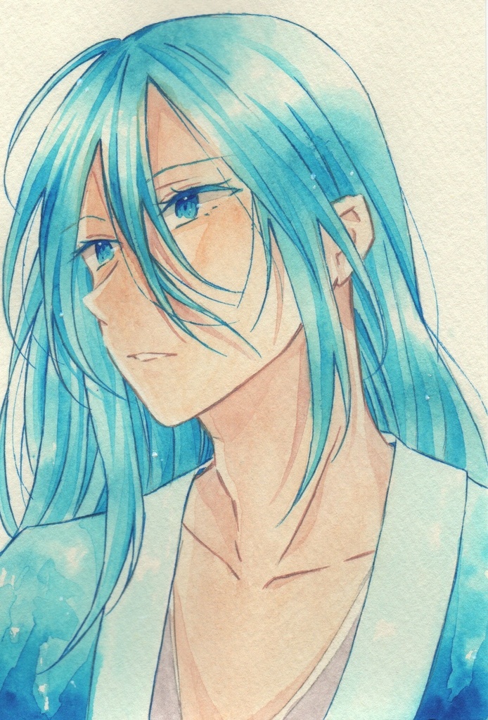 ハガキサイズ原画 カラーインク