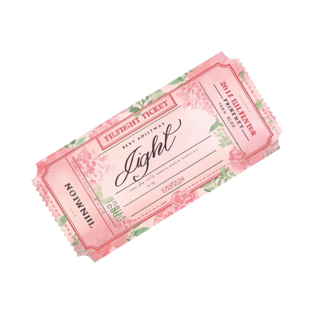 ピンクでアンティークな可愛い水彩クリップアート10点セット