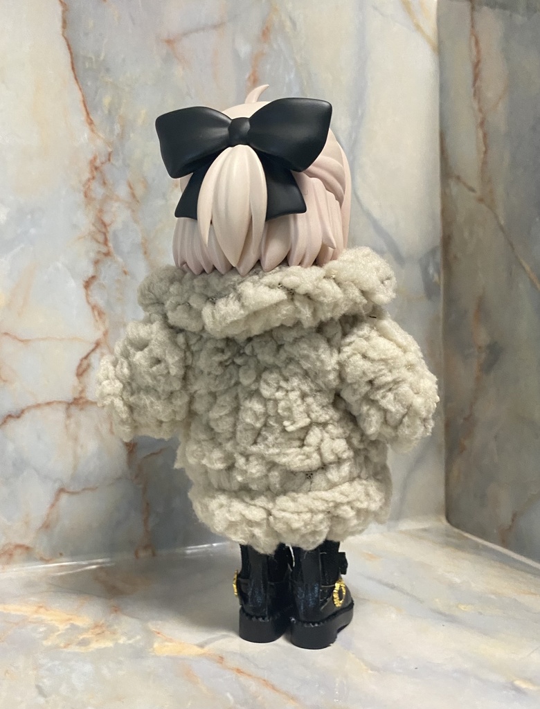 手触りフワフワ生地コート ベージュ