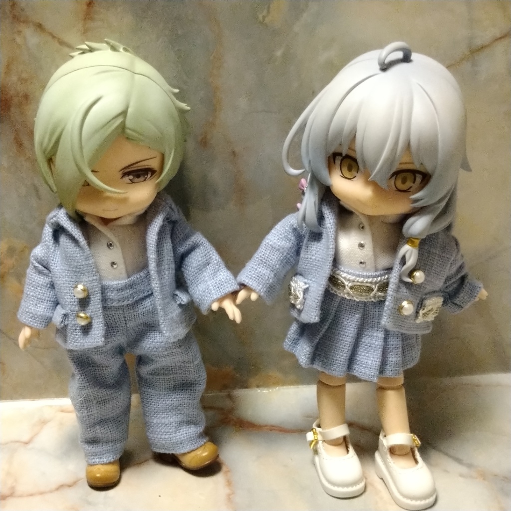 スーツセット 淡ブルー(スカート)