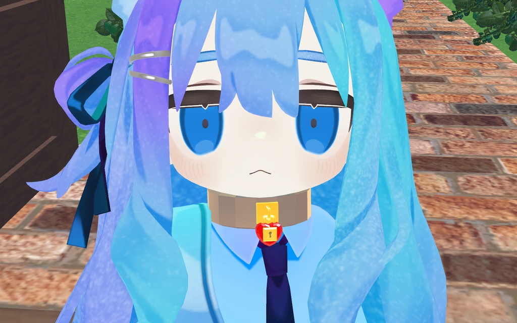 【Cluster向け】ゴールデンハート鍵首輪