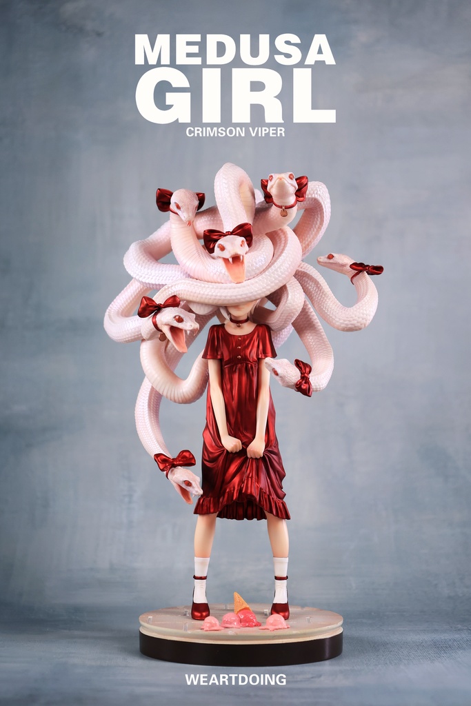 Medusa Girl-Crimson Viper|Xで人気のイラストレーターによるオリジナルキャラフィギュア