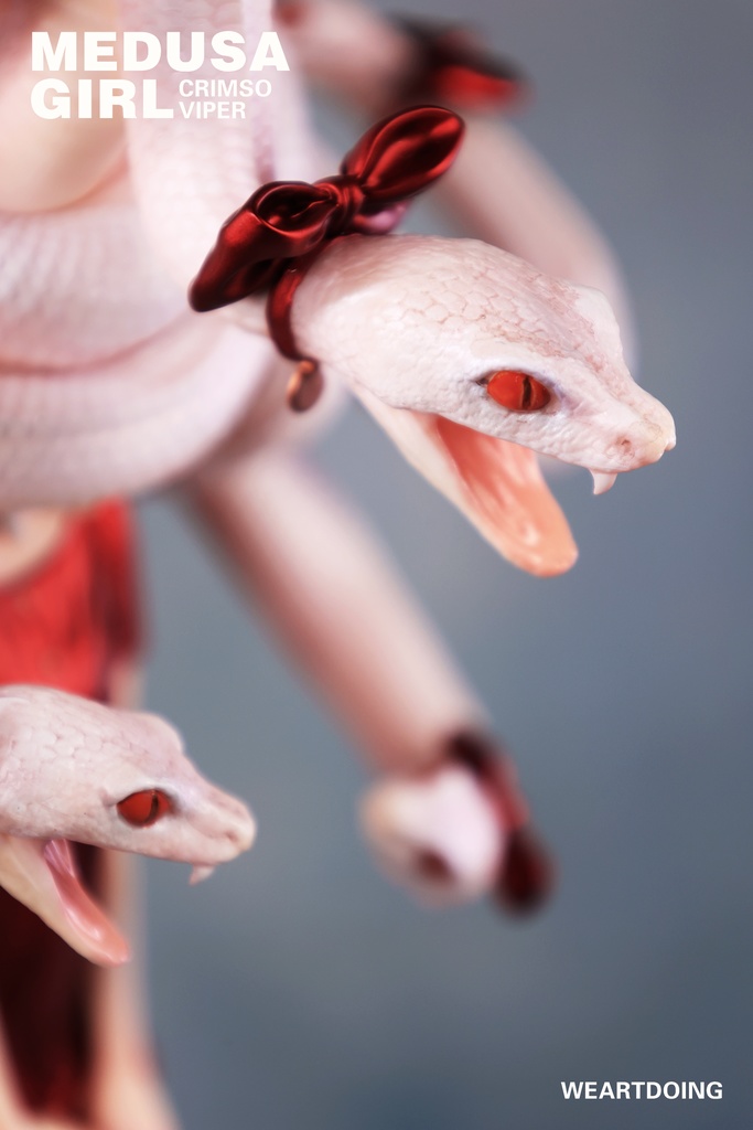 Medusa Girl-Crimson Viper|Xで人気のイラストレーターによるオリジナルキャラフィギュア