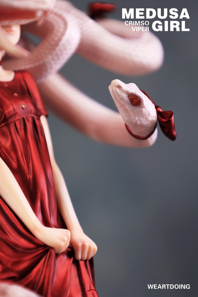 Medusa Girl-Crimson Viper|Xで人気のイラストレーターによるオリジナルキャラフィギュア