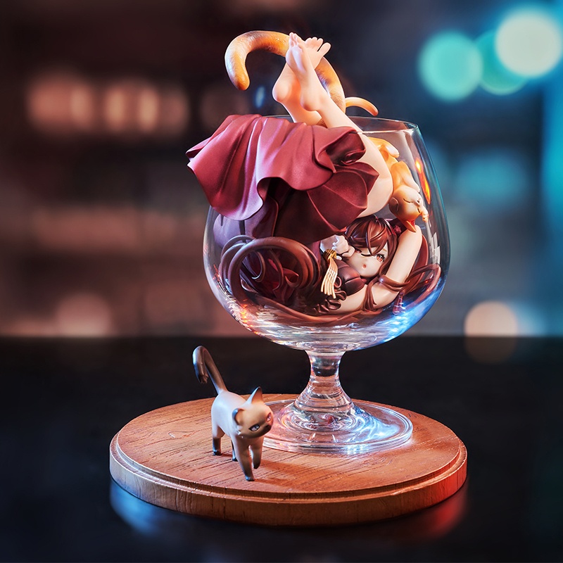 「猫は液体」illustration by からあげ豆腐 スカーレットナイト 完成品フィギュア