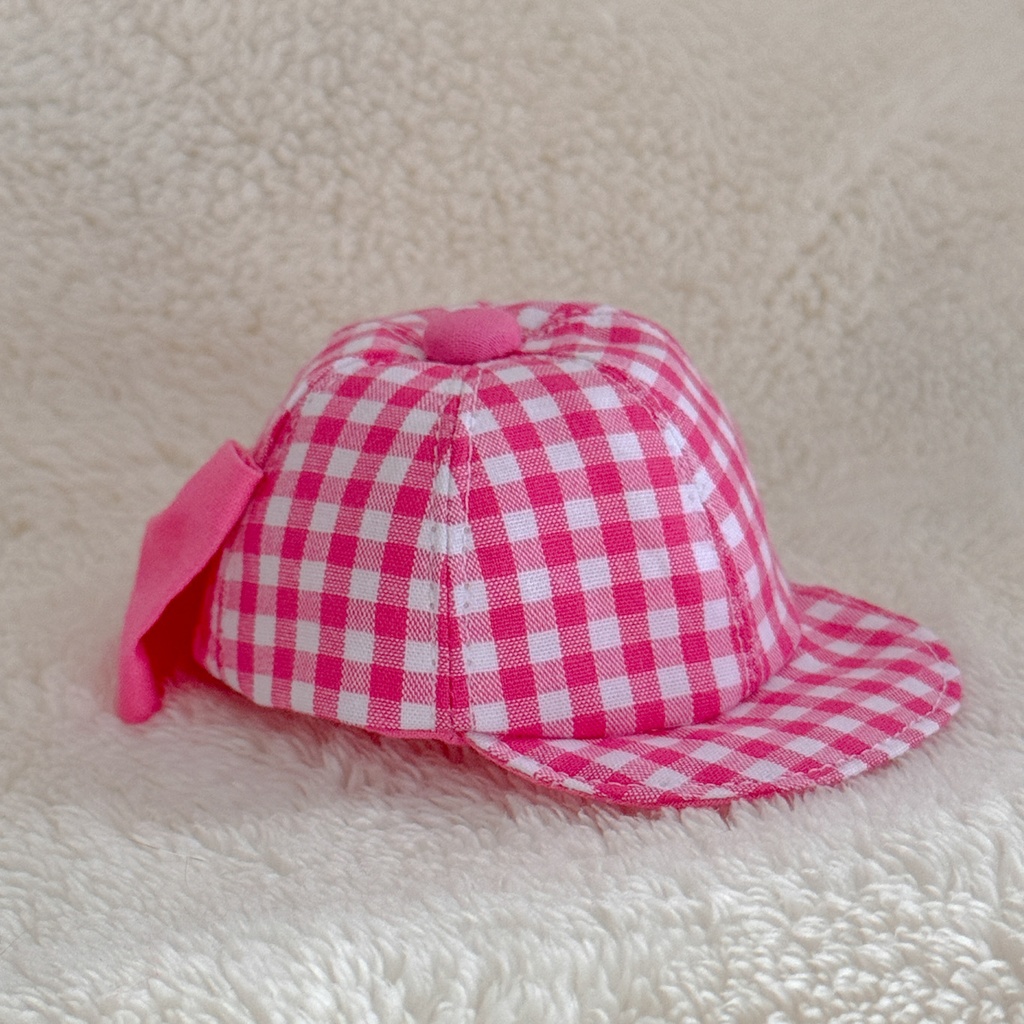 Big Ribbon Hat (gingham check)