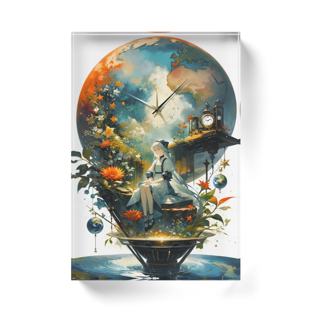 ちきゅうの じかん アクリルブロック