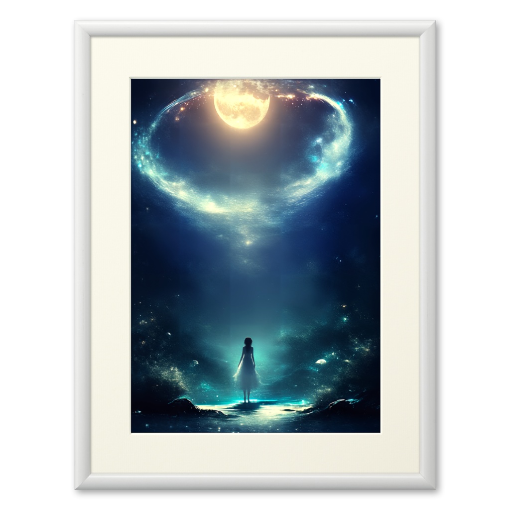 月に沈む -複製画