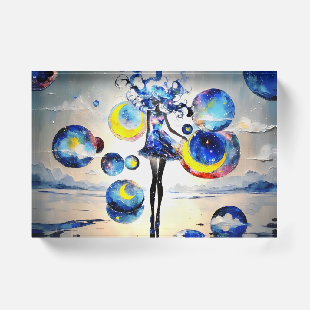 宙の泡 アクリルブロック