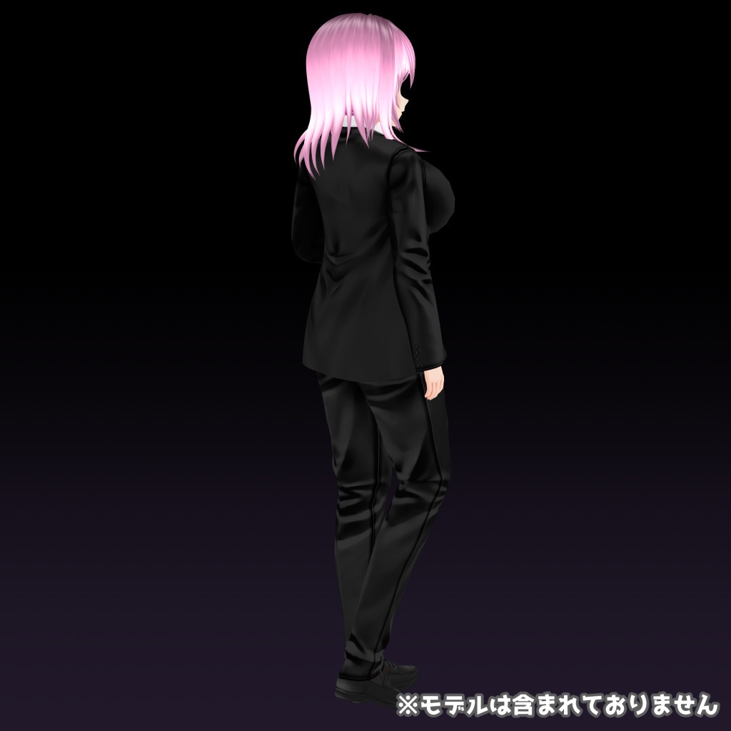 【VRoid用テクスチャ】黒服