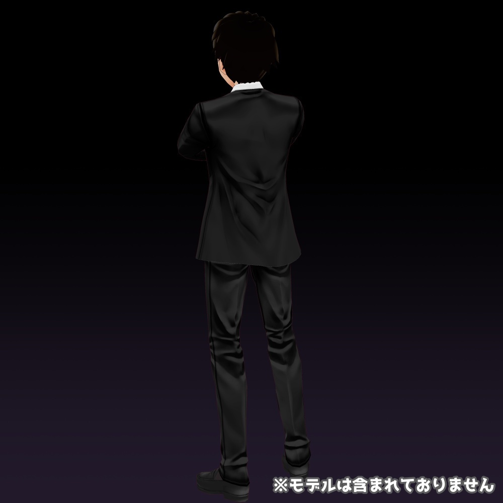 【VRoid用テクスチャ】黒服
