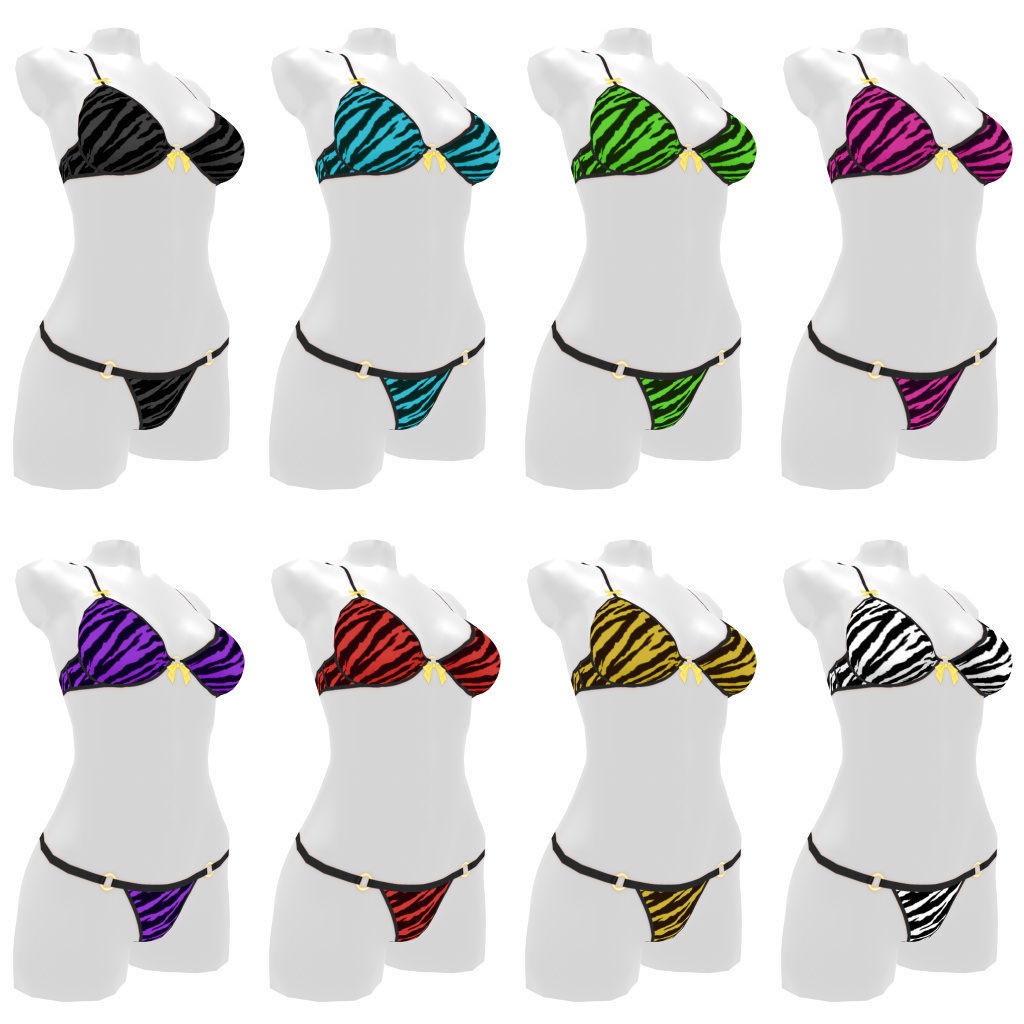 VRoidランジェリー48 トラ柄ビキニ