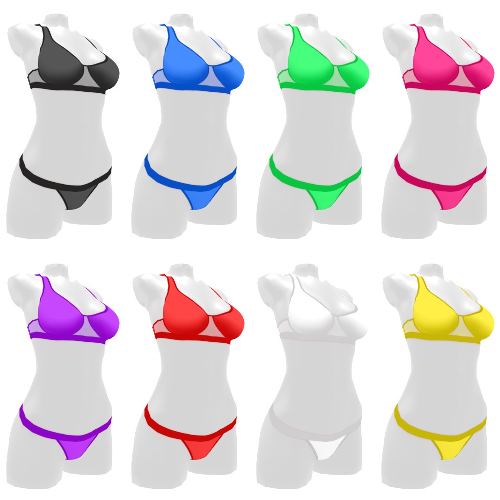 VRoidランジェリー52 スポーティーカジュアル上下セット