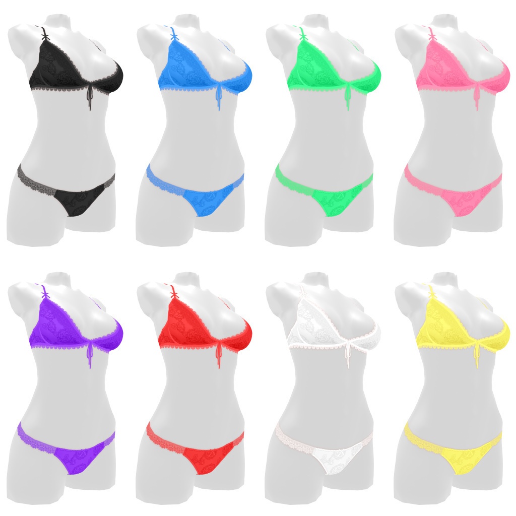 VRoidランジェリー84 お姉さん系ファンシーローズ