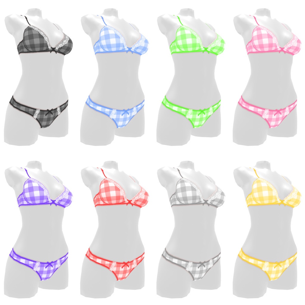 VRoidランジェリー100 イチマツパターンヤングカジュアル