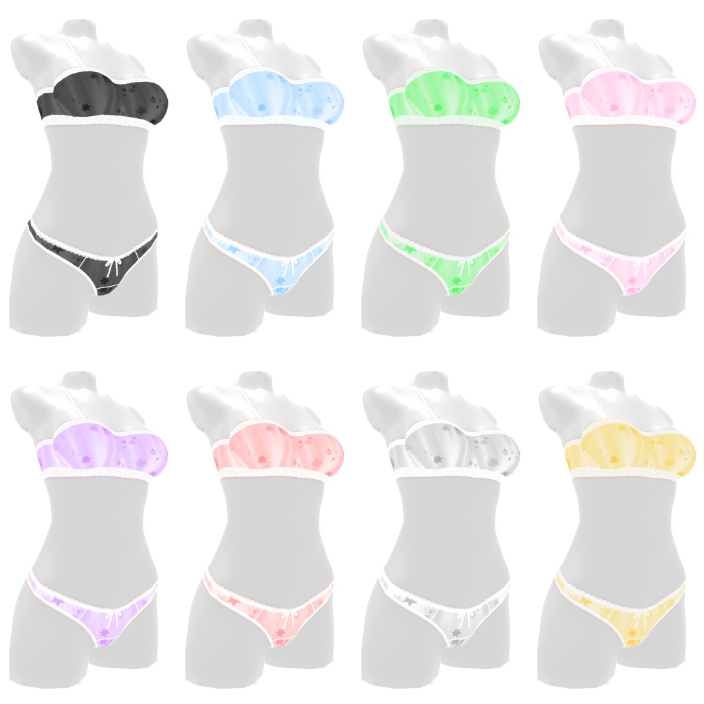 VRoidランジェリー165 チューブトップ系ノンワイヤーヤングカジュアル