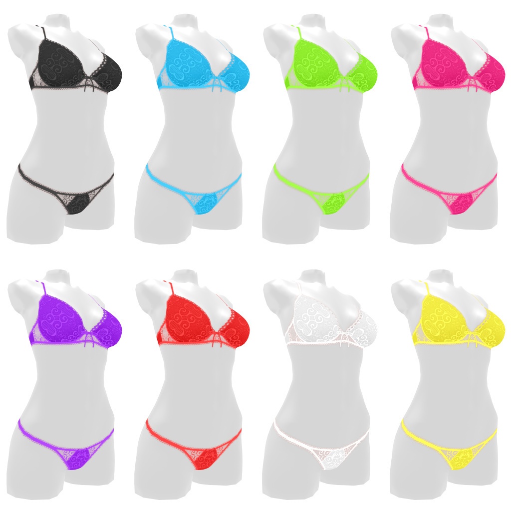 VRoidランジェリー171 お姉さんのおしゃれレース勝負下着