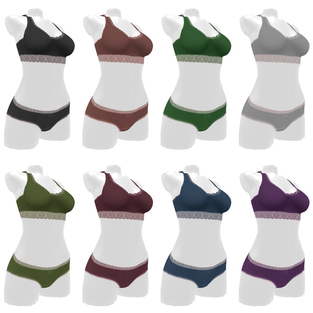 VRoidランジェリー232 ストレスフリーシームレス大人カジュアル