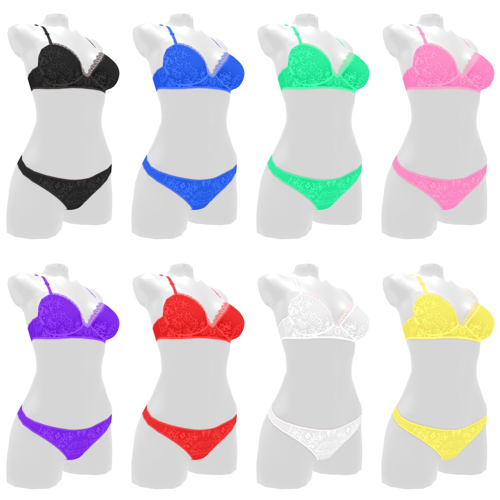 VRoidランジェリー356 レースデザインカジュアル