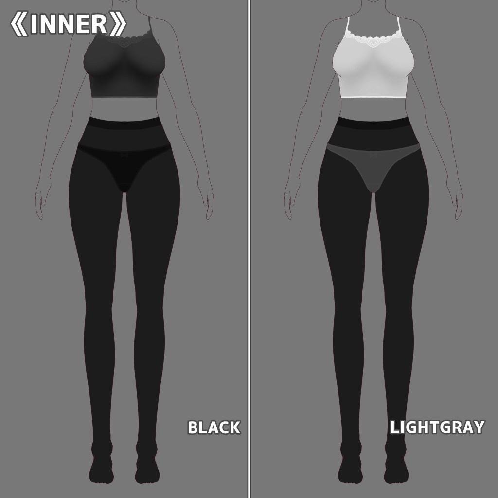 VRoid衣装 Zip-upジャケットリラックスコーデ