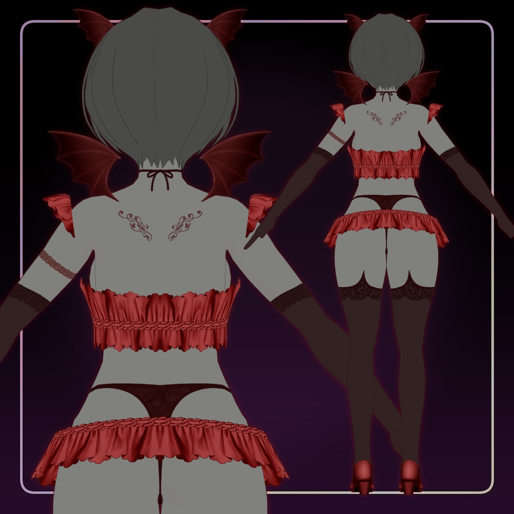 VRoid衣装 サキュバスのコスチューム