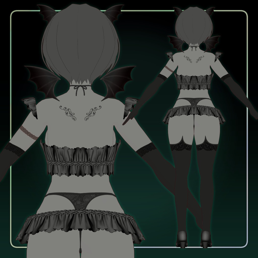 VRoid衣装 サキュバスのコスチューム