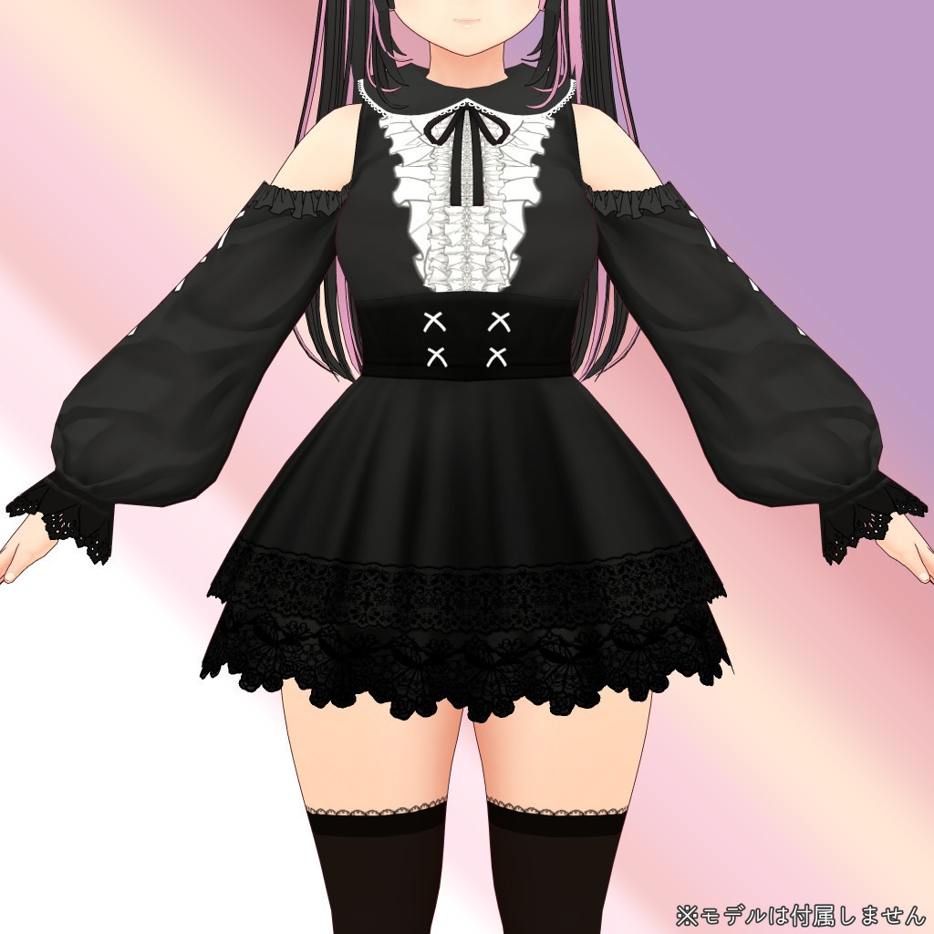 VRoid衣装 地雷系ワンピース