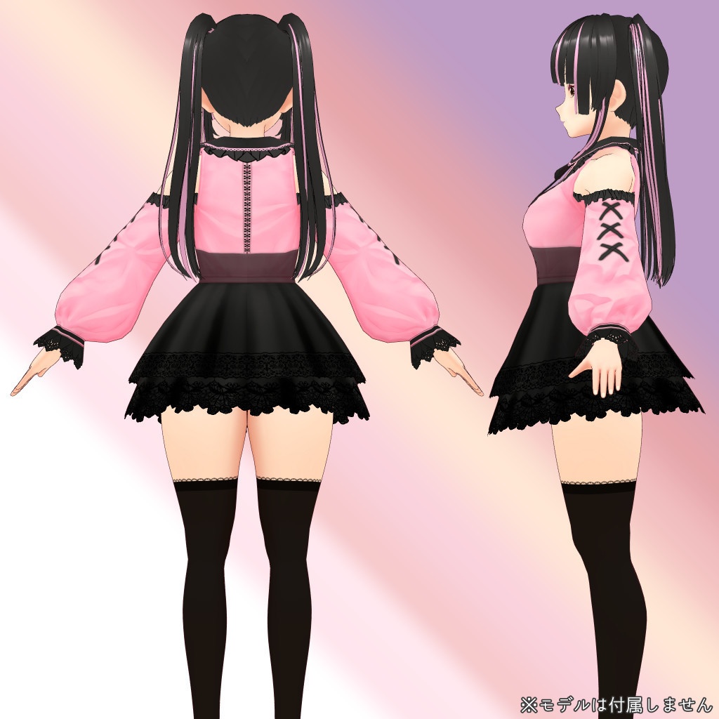 VRoid衣装 地雷系ワンピース