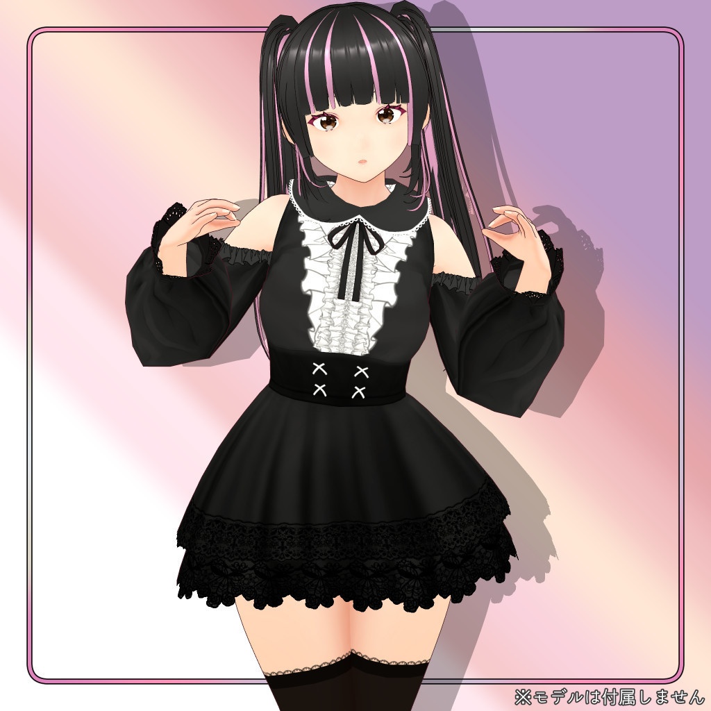 VRoid衣装 地雷系ワンピース