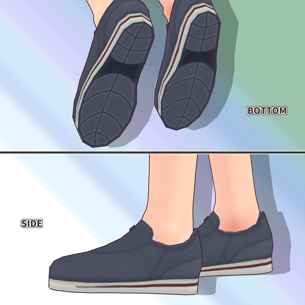 VRoid衣装 メッシュのウォーキングシューズ