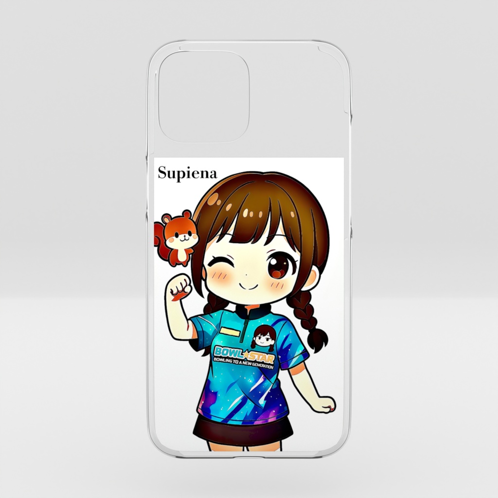 iPhoneクリアケース　ノムスクワールブルー