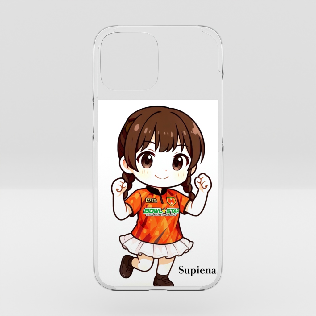 iPhoneクリアケース　ノムスクワールオレンジ