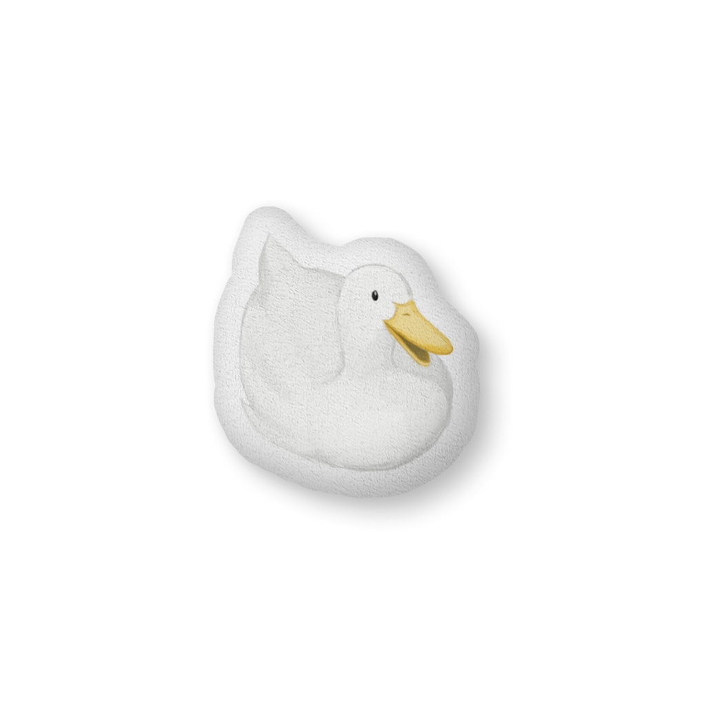 アヒルとうしのふかふかクッション