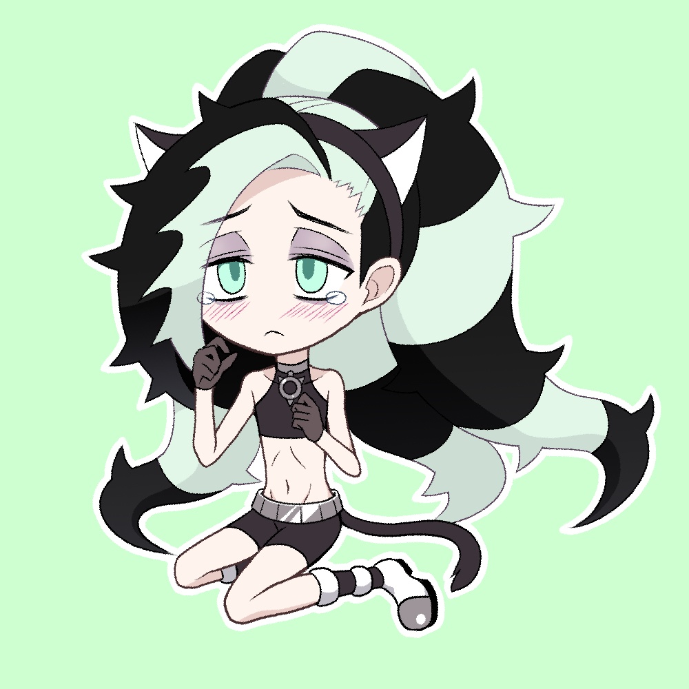 猫ωアクキー・ヤミ(蓄光タイプ)