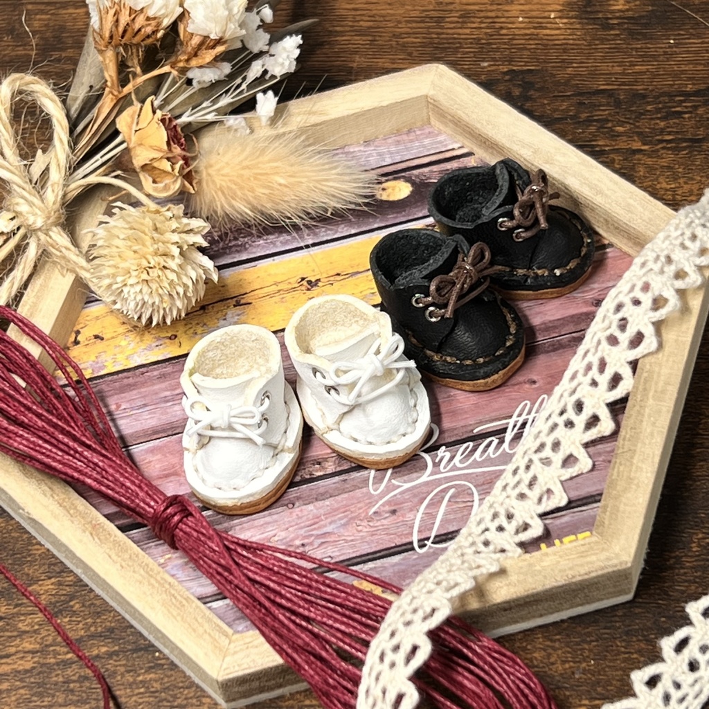 12cmプライズ用本革ぬい靴