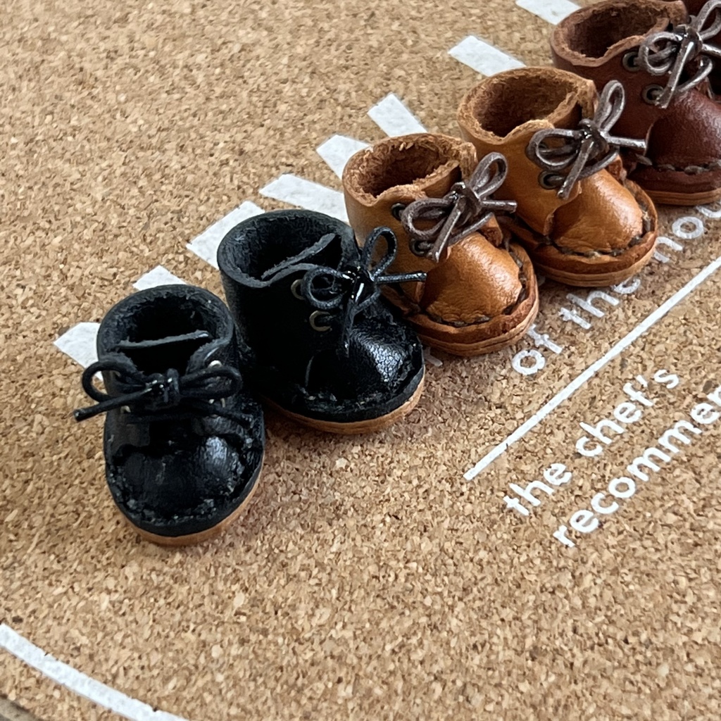 12cmプライズぬい用本革靴