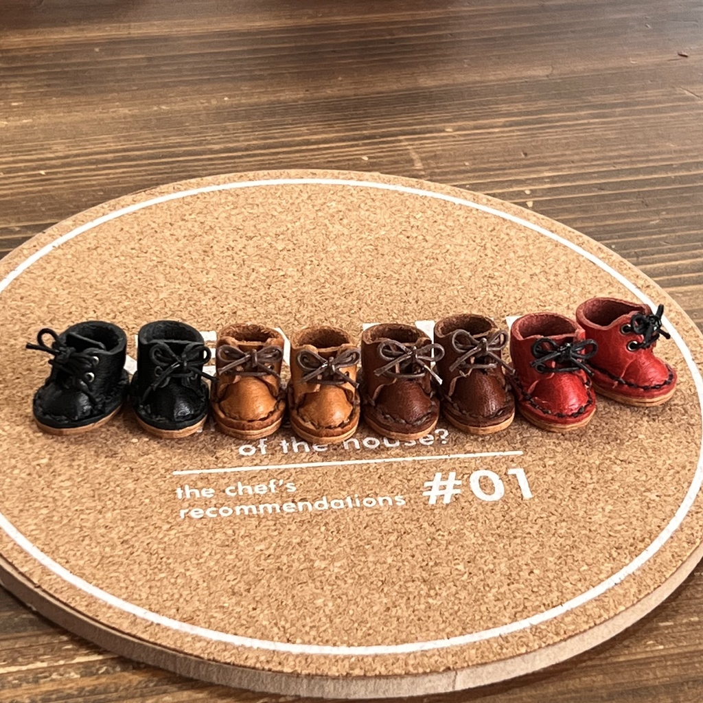 12cmプライズぬい用本革靴