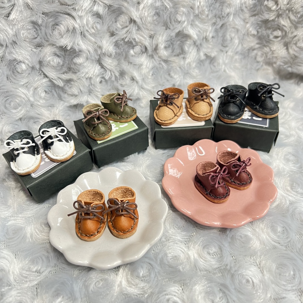 10cmプライズぬい用本革靴