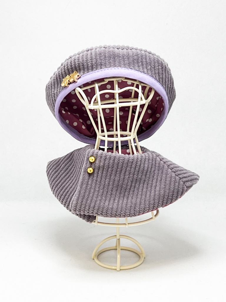 ちびぐるみ用ベレー帽&ポンチョ