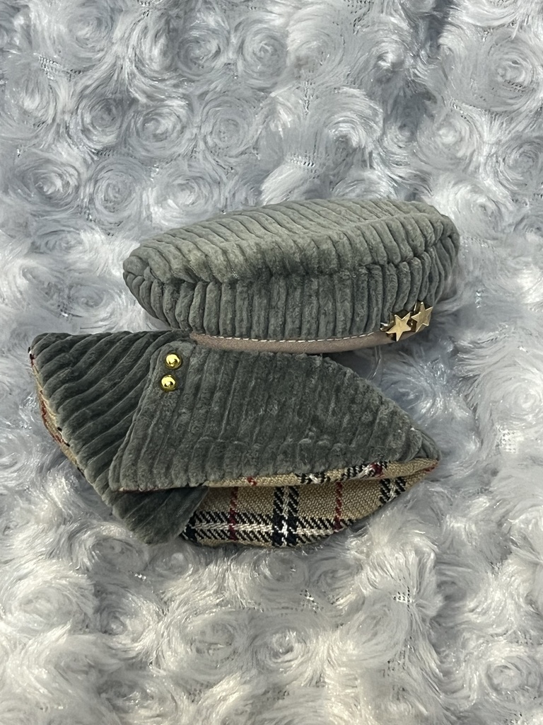 ちびぐるみ用ベレー帽&ポンチョ カーキ