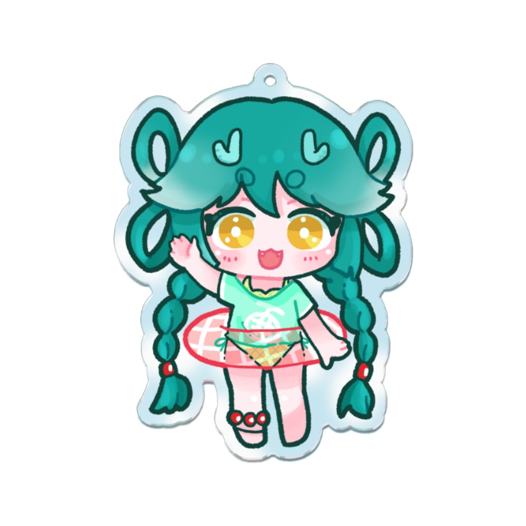 水面アクリルキーホルダー