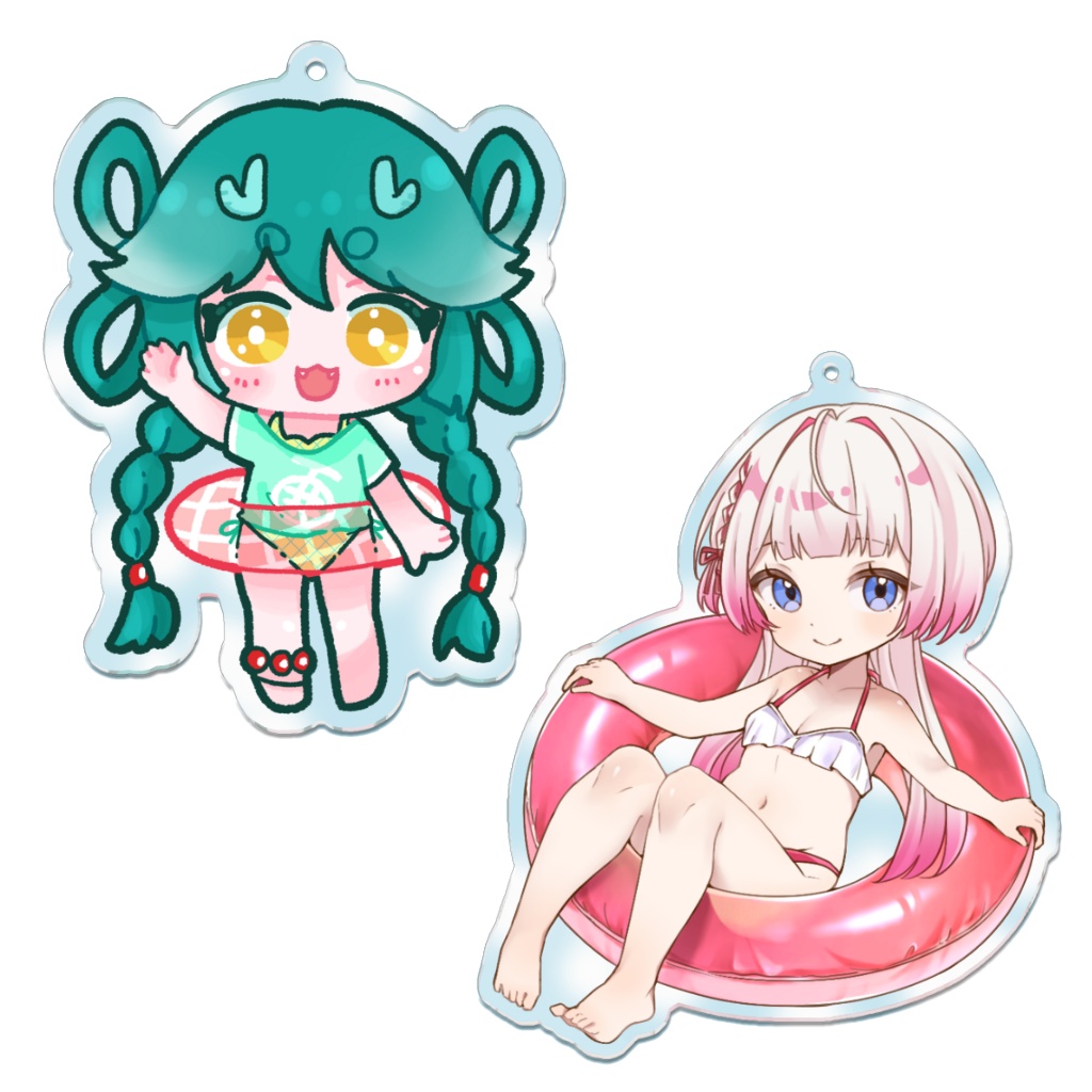 水面アクリルキーホルダー