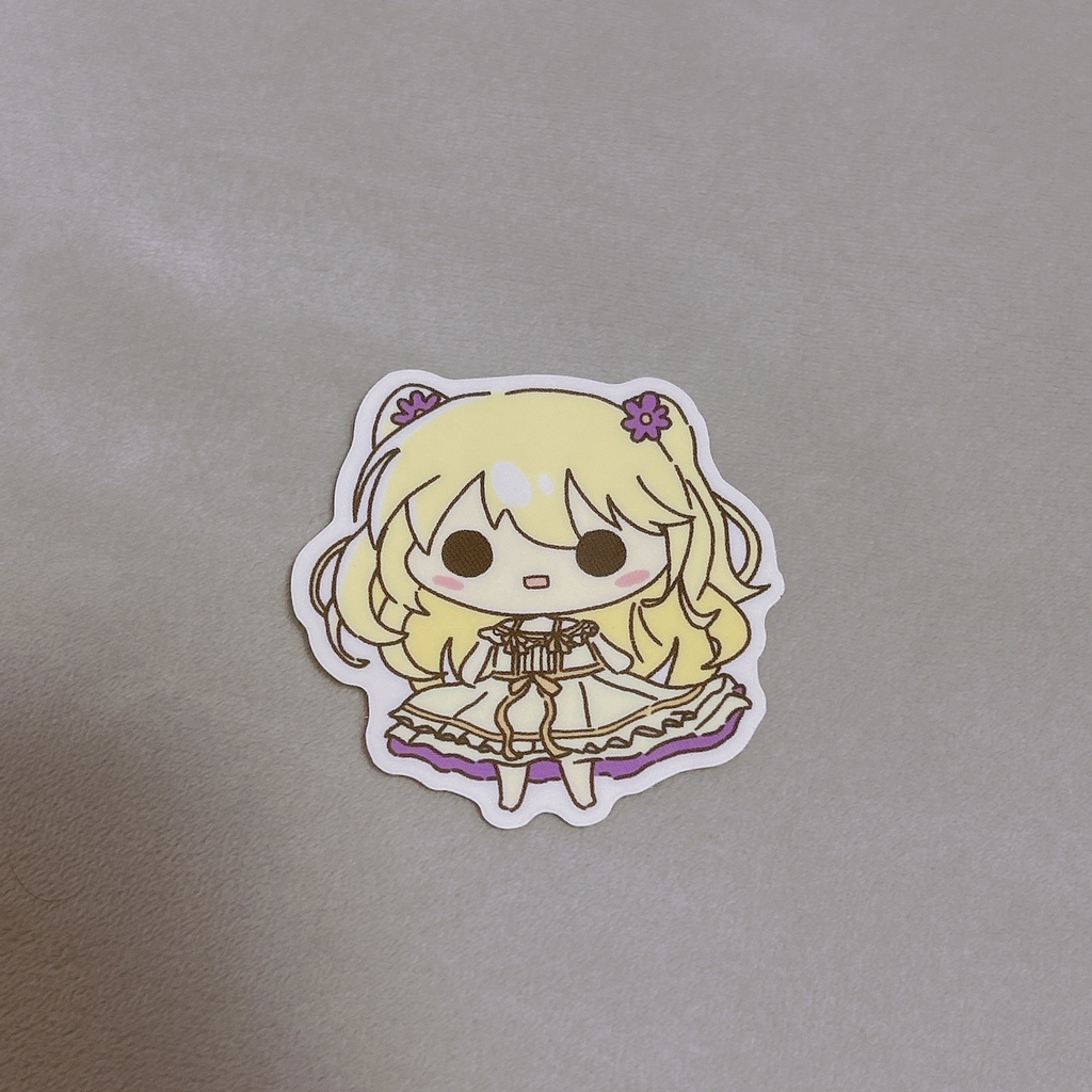 【藤沢柚子】【井之原小星】【月鈴白菜】ステッカー