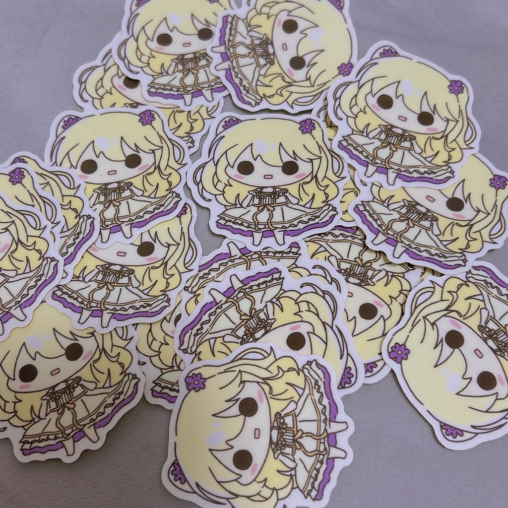 【藤沢柚子】【井之原小星】【月鈴白菜】ステッカー