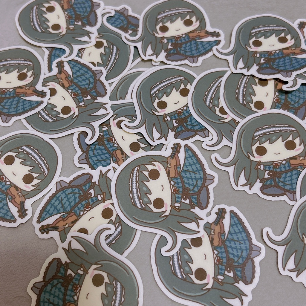 【藤沢柚子】【井之原小星】【月鈴白菜】ステッカー