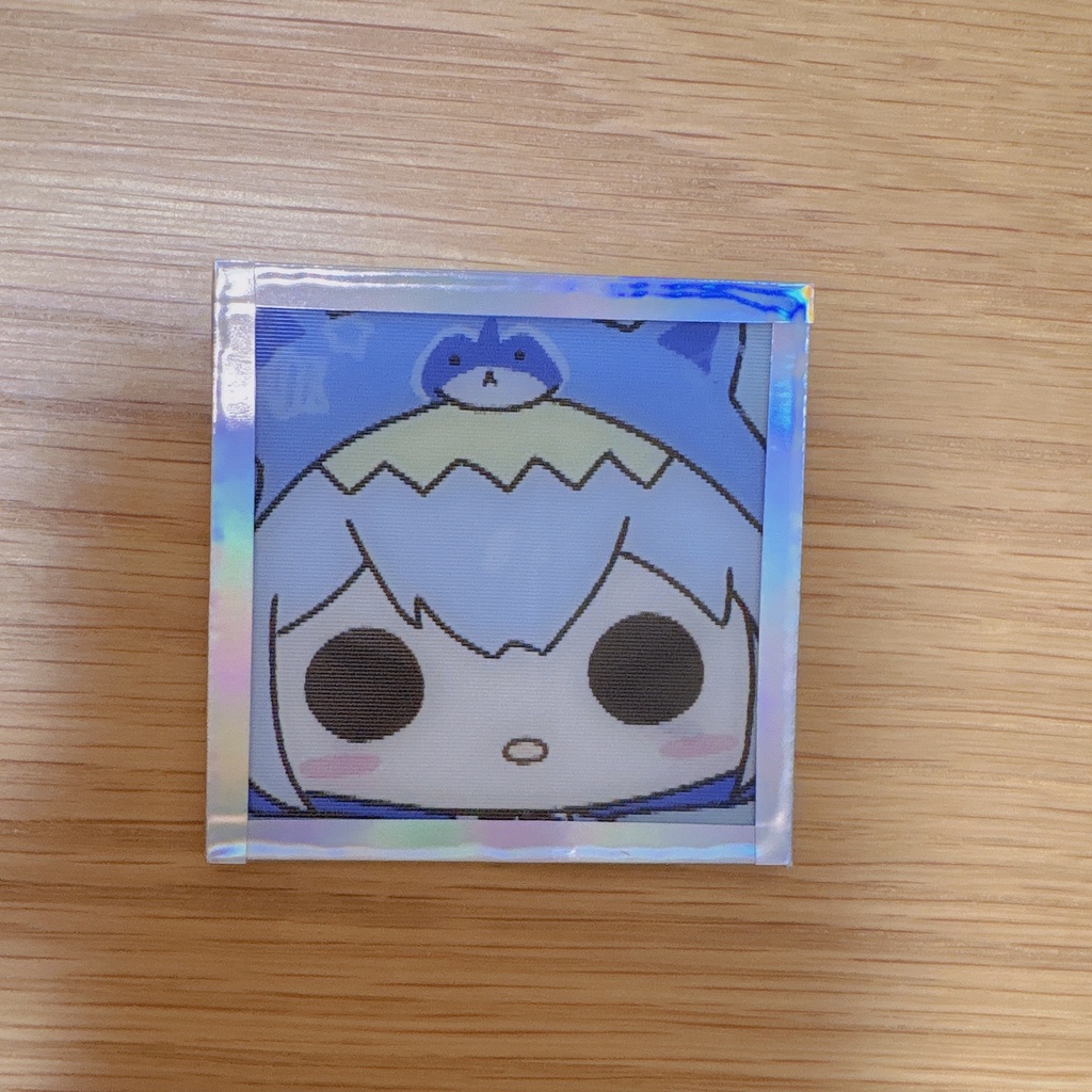 お顔が変わる!ありすのオーロラ色紙