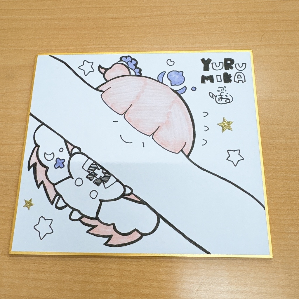 【聖園ミカ】ゆる色紙　小
