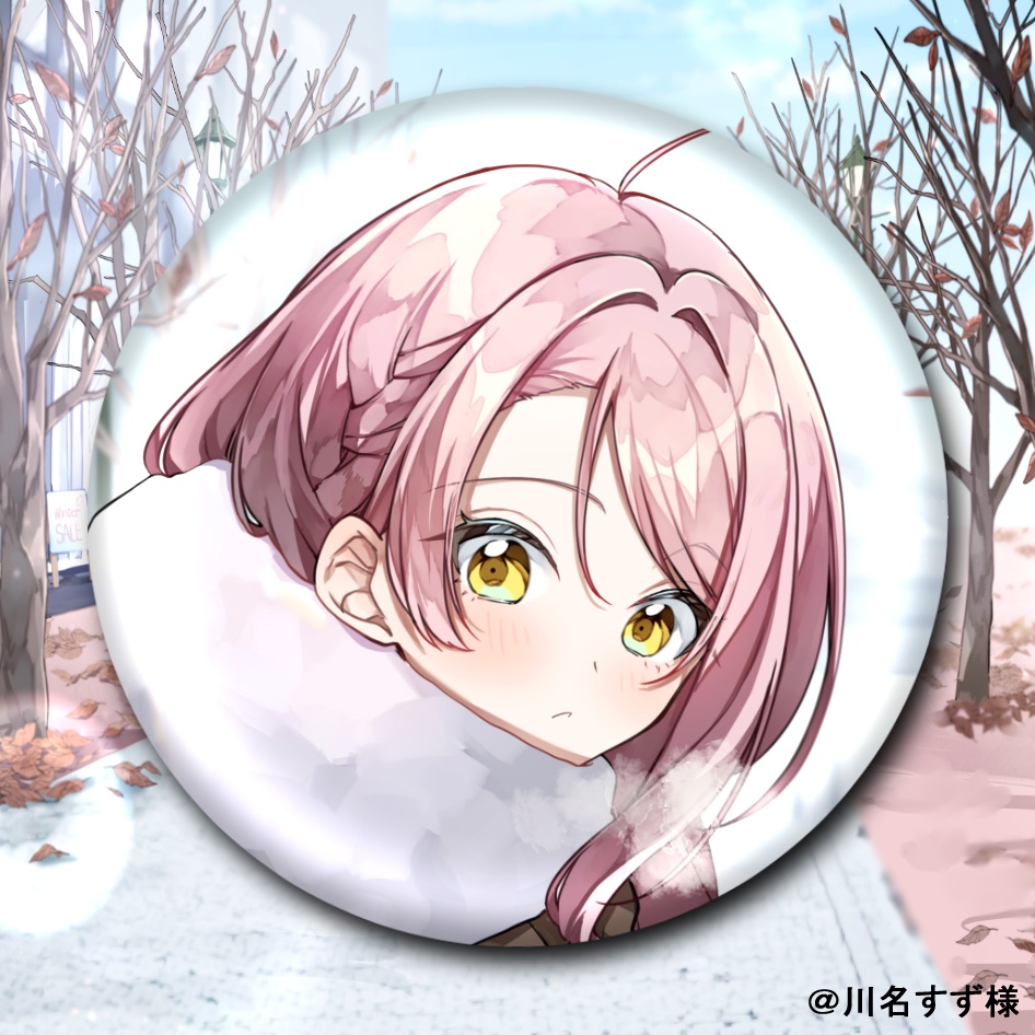 【川名すず】オリジナルイラスト缶バッジ＿ver.1