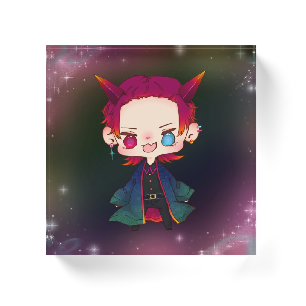 めいめい アクリルブロック 黒×黒