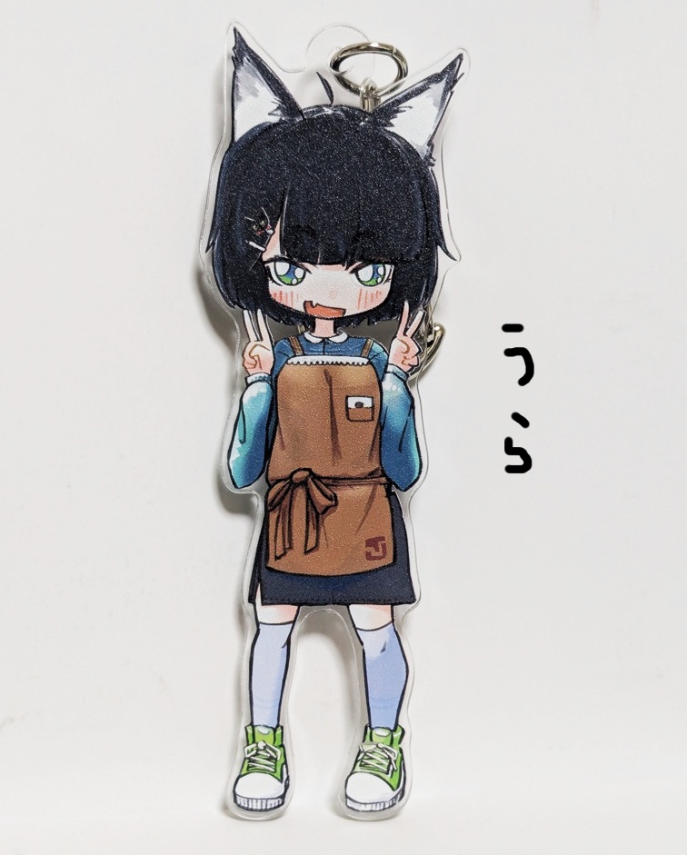ちびステラさん両面(普段着/エプロン)アクリルキーホルダー